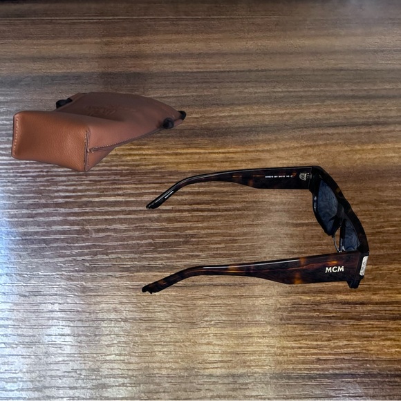 MCM Brown Tortoise Shell Men's Sunglasses NWT - Picture 4 of 7